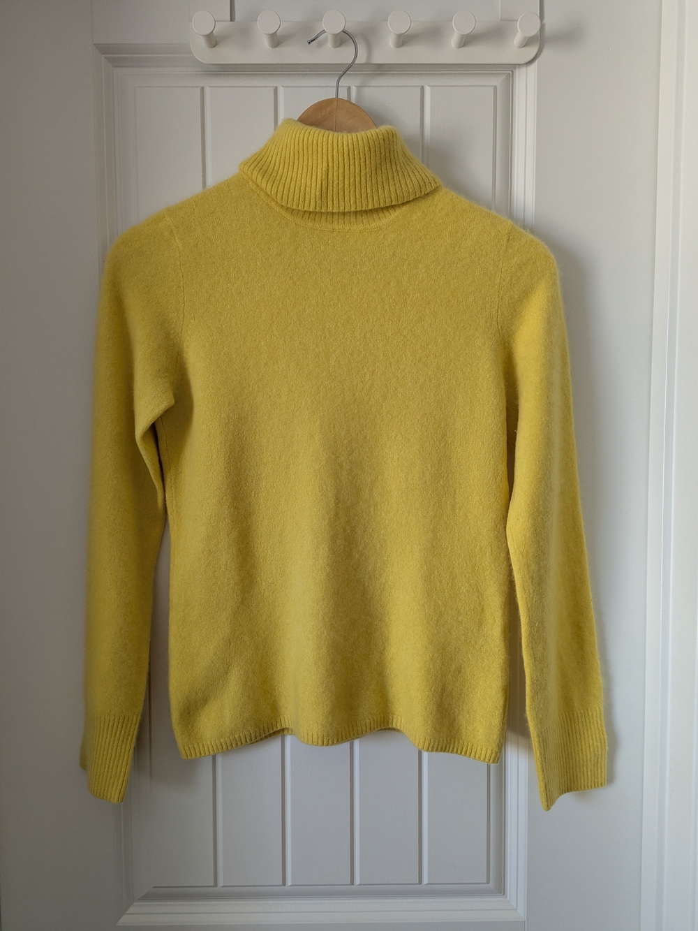 Cashmere Yellow Turtleneck Sweater